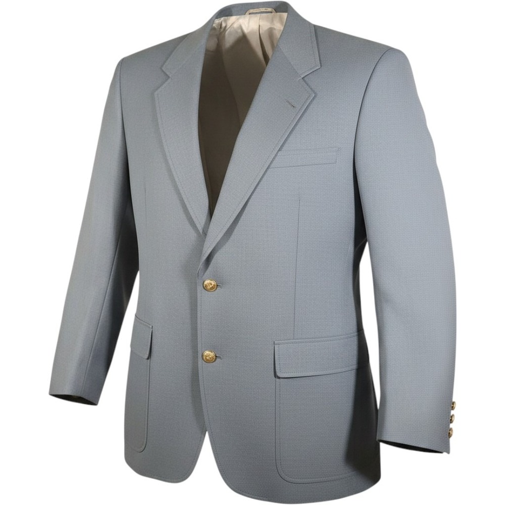 Jack Nicklaus Tournament Series Blazer Mens 44L Blue Gold Crest Button USA Made